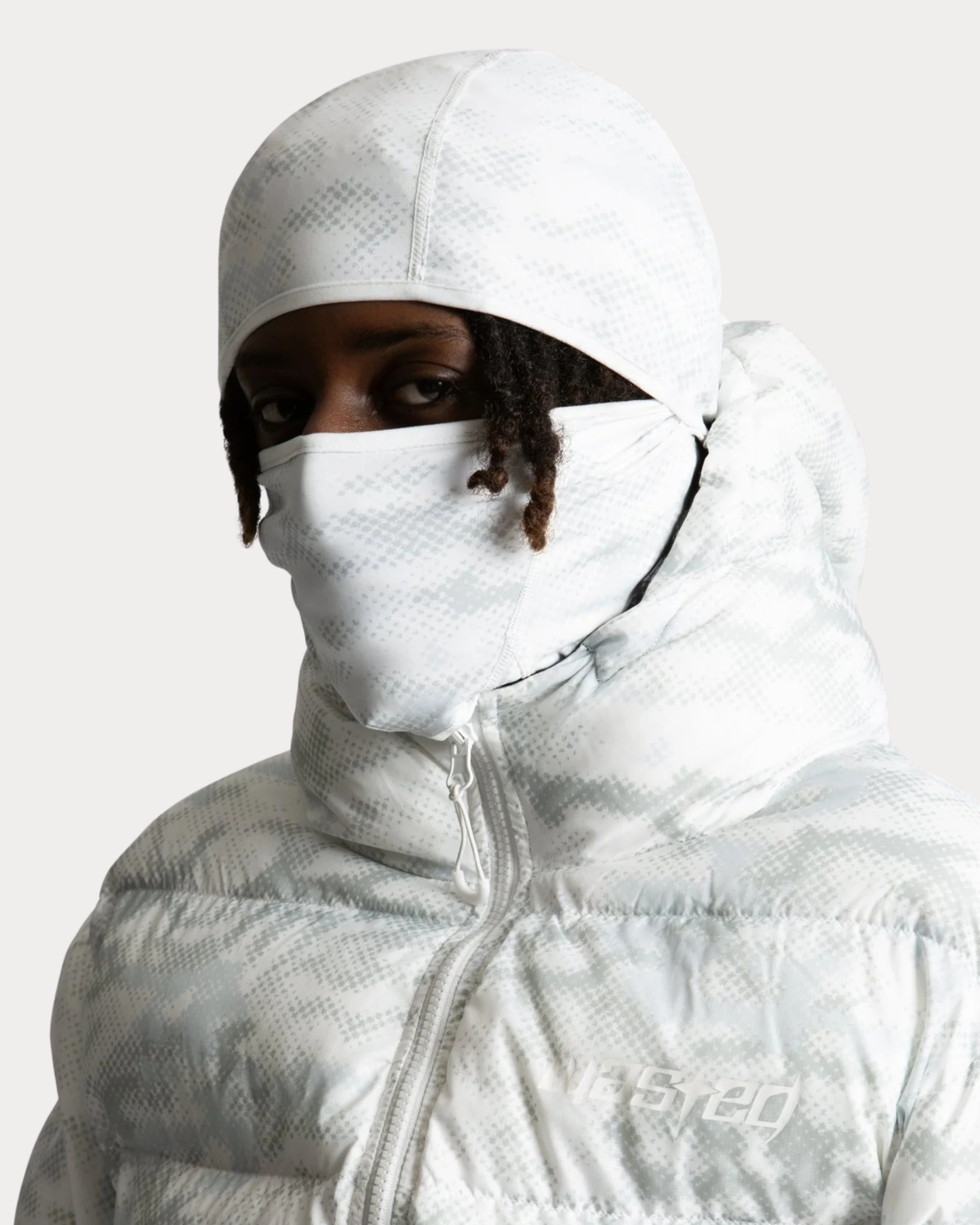 WASTED PARIS - DIGICAMO REVERSIBLE PUFFER WHITE/WHITE