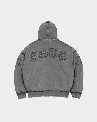 WASTED PARIS - KINGDOM CURVE HOODIE FADED GREY