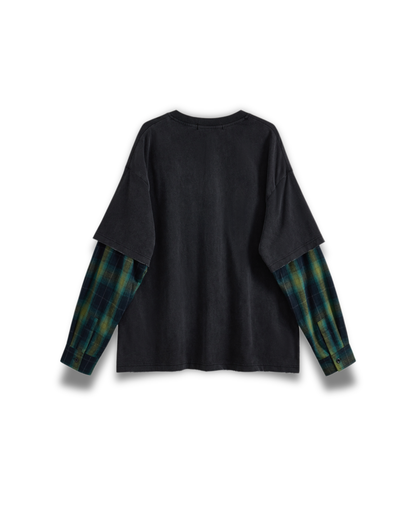 Acupuncture 1993 - Layered Serafino L/S washed black