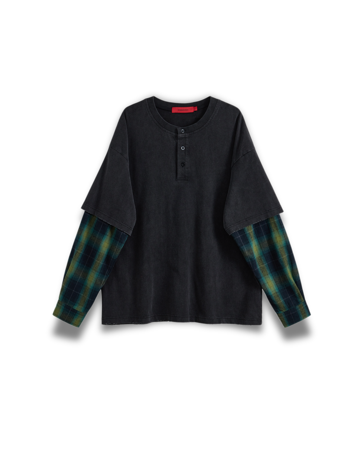 Acupuncture 1993 - Layered Serafino L/S washed black