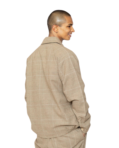 Cookman Good Chef's Brand - Delivery jacket check brown