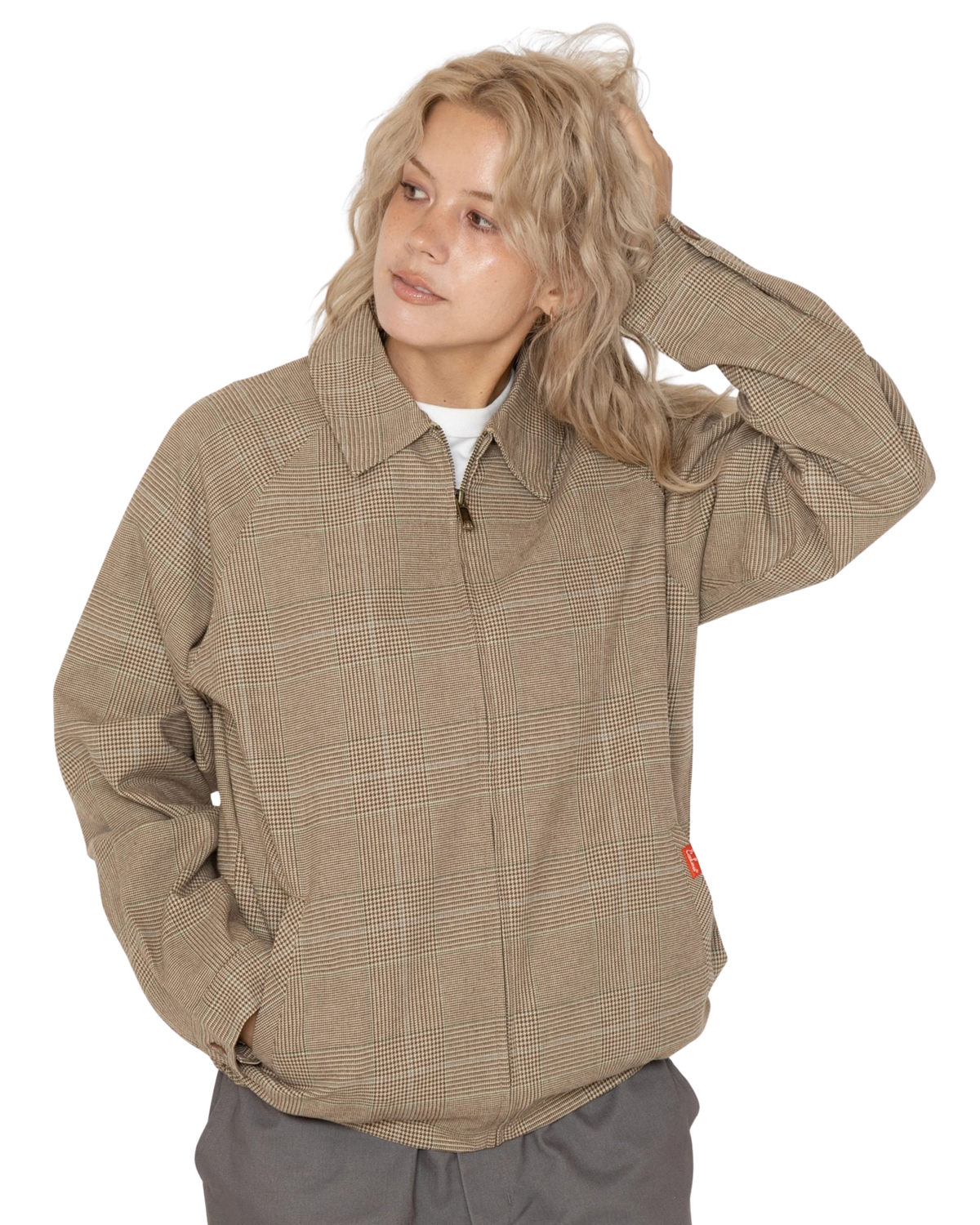 Cookman Good Chef's Brand - Delivery jacket check brown