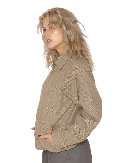 Cookman Good Chef's Brand - Delivery jacket check brown