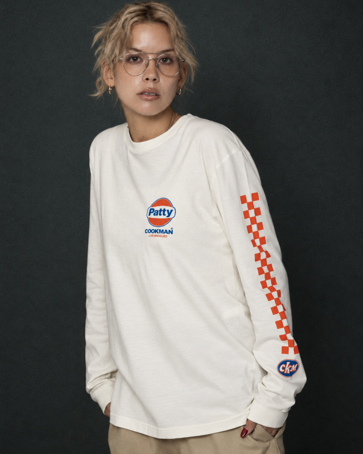 Cookman Good Chef's Wear - Race L/S off white