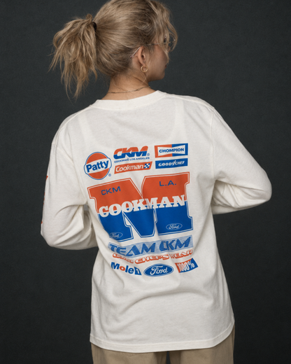 Cookman Good Chef's Wear - Race L/S off white