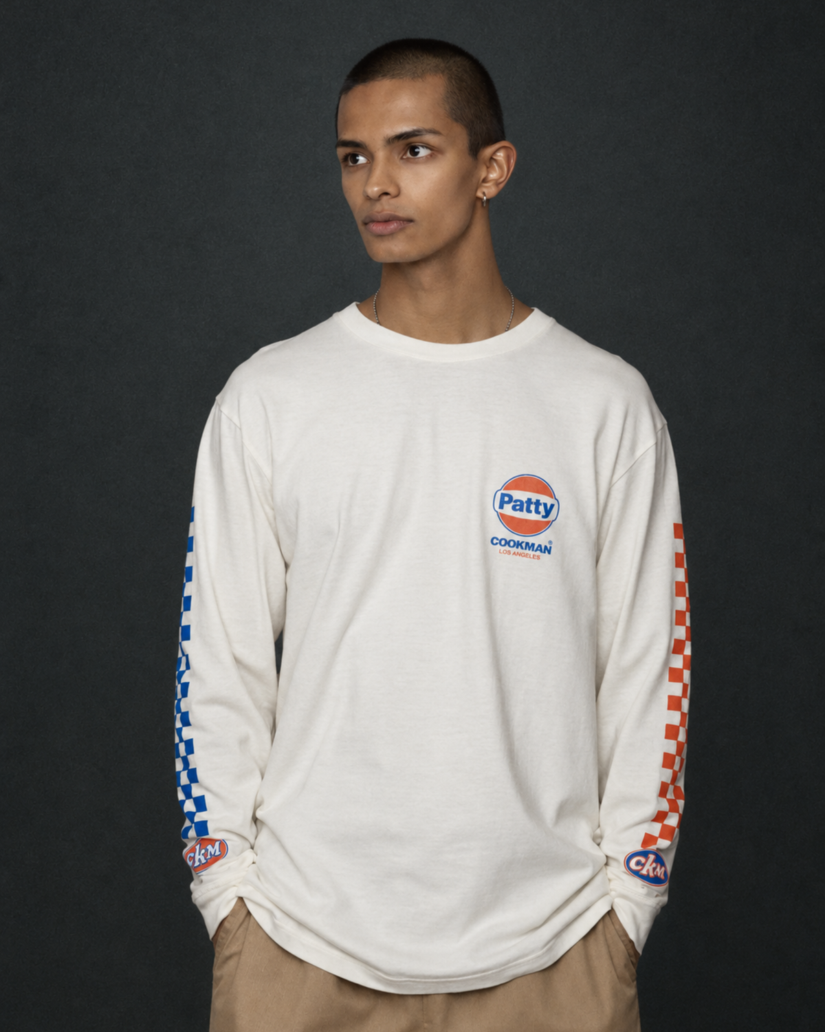 Cookman Good Chef's Wear - Race L/S off white