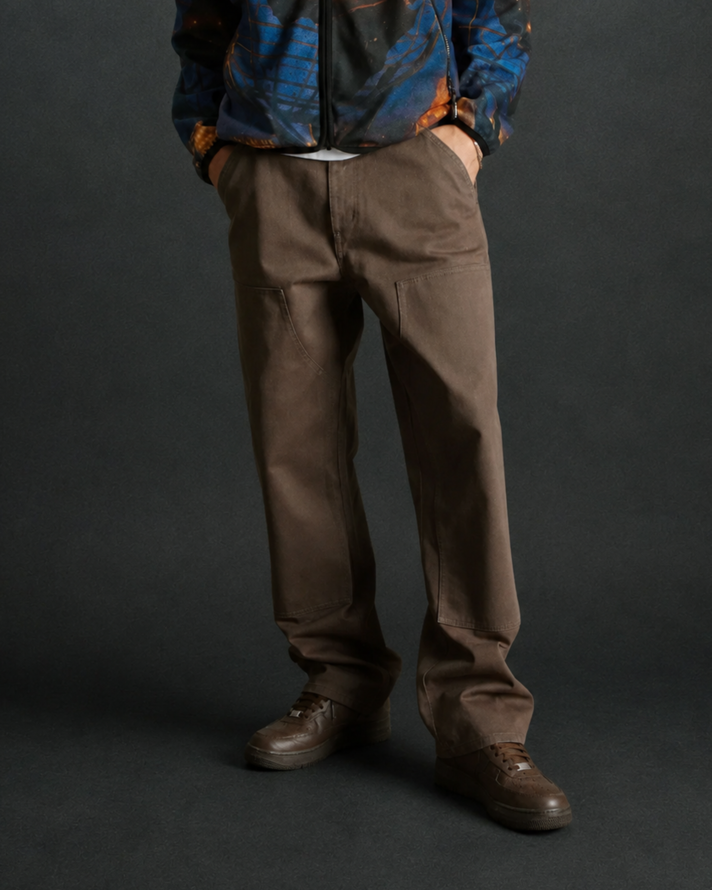 Huf Worldwide - Kinda Loose double knee panta bark