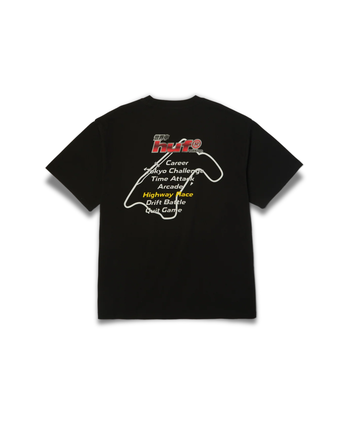 Huf Worldwide - Midnight tee black