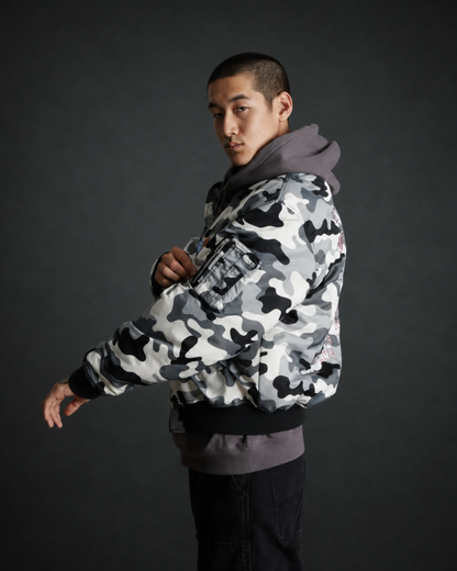 Huf Worldwide - Olympia Flight jacket snow camo