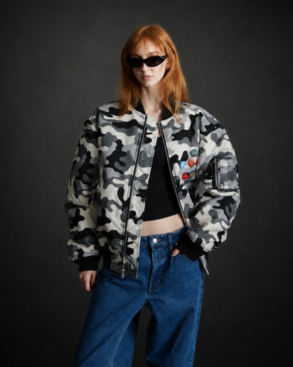 Huf Worldwide - Olympia Flight jacket snow camo