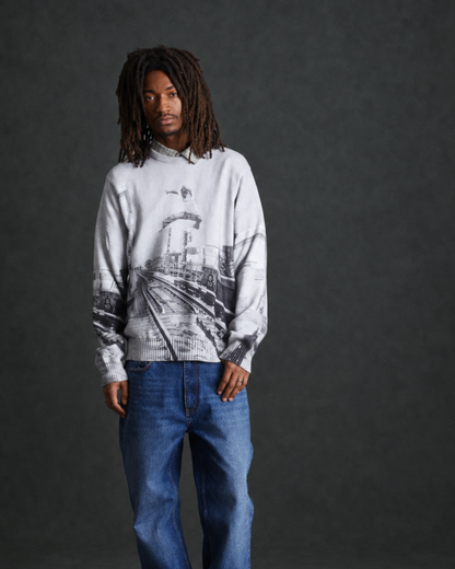 Huf Worldwide - Taking The Leap sweater white