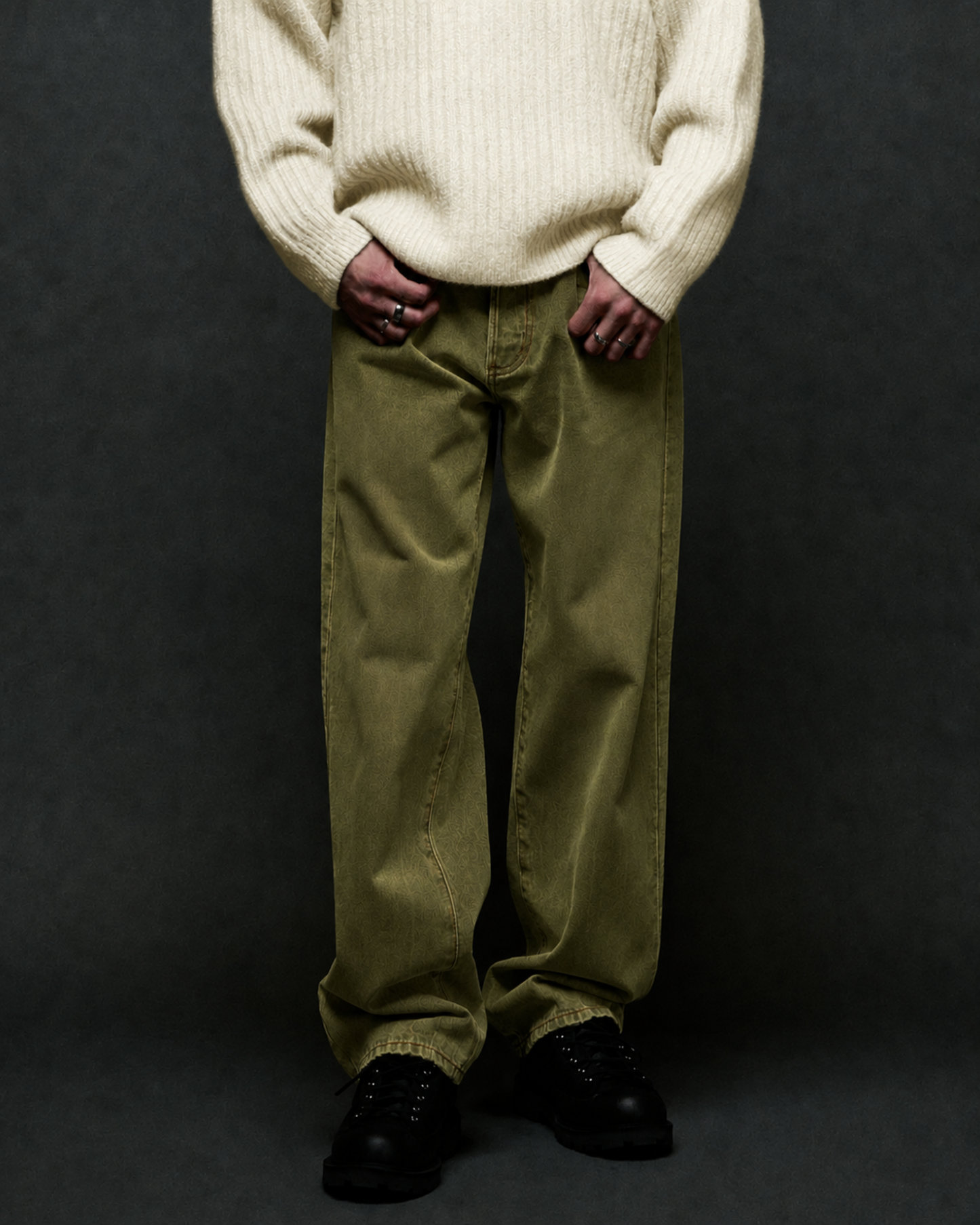 Huf Worldwide - Basic Ass jeans dried herb