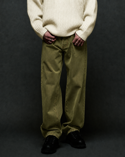 Huf Worldwide - Basic Ass jeans dried herb