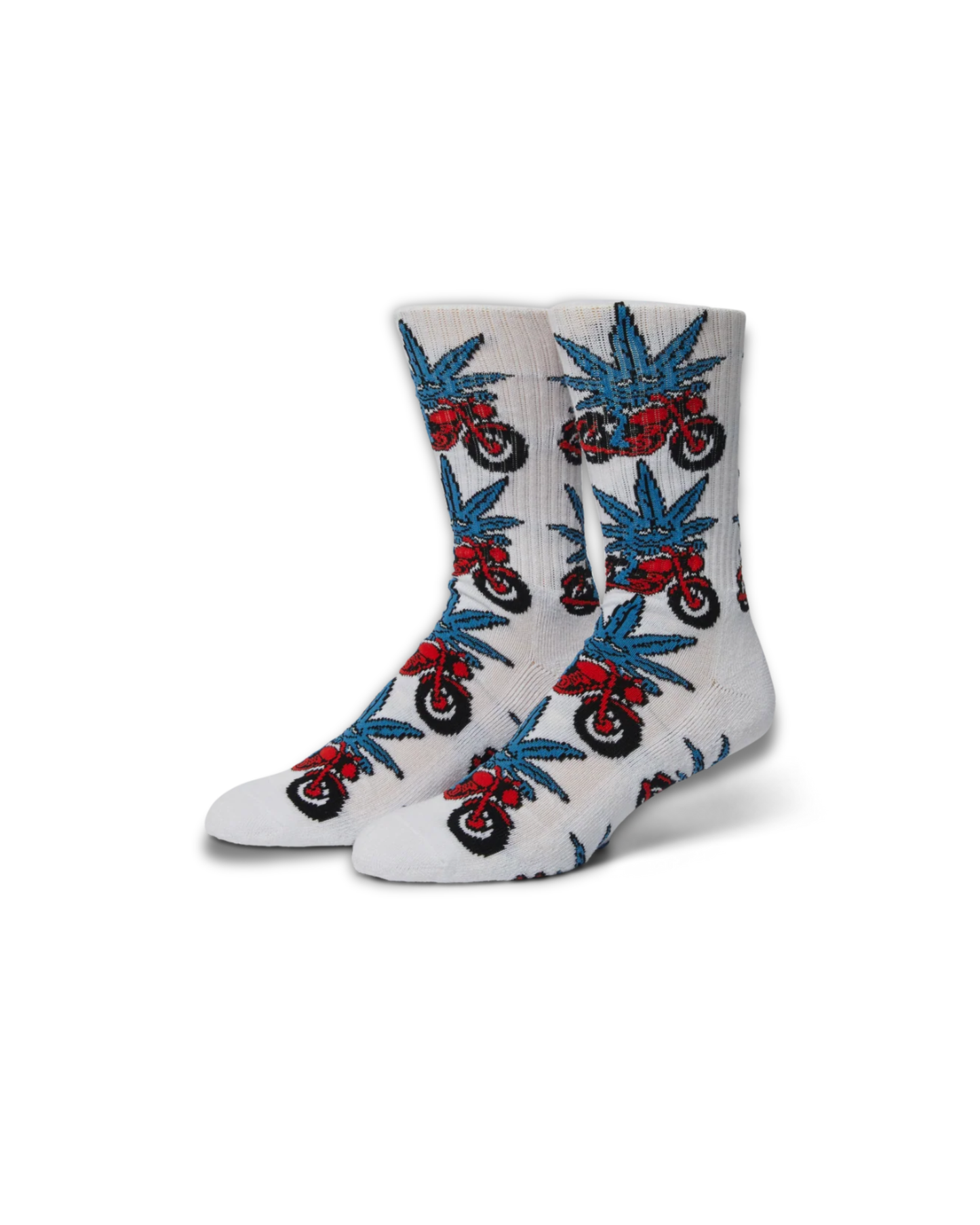 Huf Worldwide - Green Buddy socks white