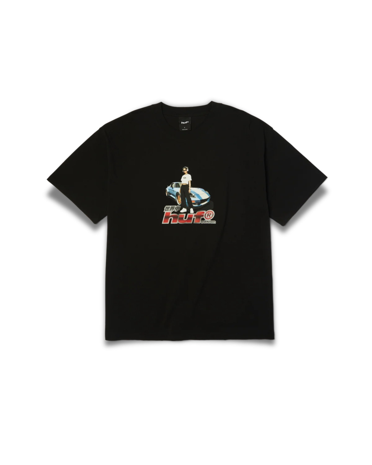Huf Worldwide - Midnight tee black
