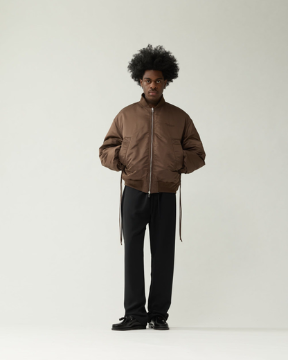 New Amsterdam Surf Association - Reversible Bomber jacket brown/sea blue