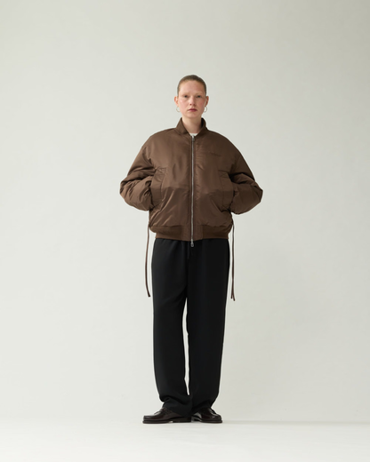 New Amsterdam Surf Association - Reversible Bomber jacket brown/sea blue
