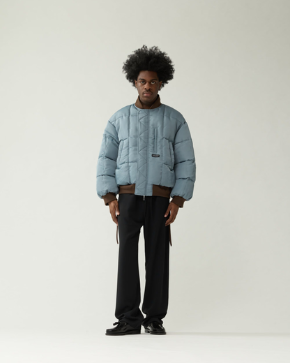 New Amsterdam Surf Association - Reversible Bomber jacket brown/sea blue