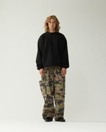 New Amsterdam Surf Association - Fleece crewneck black