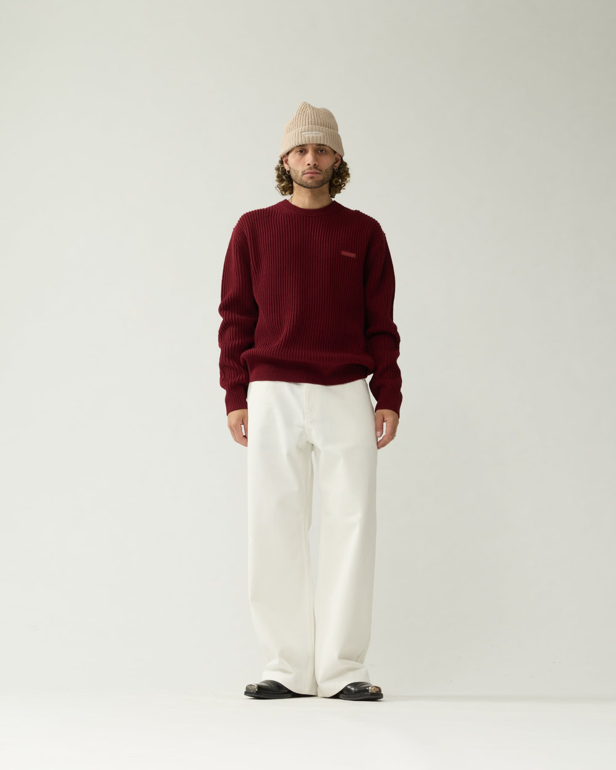 New Amsterdam Surf Association - Knitted sweater burgundy