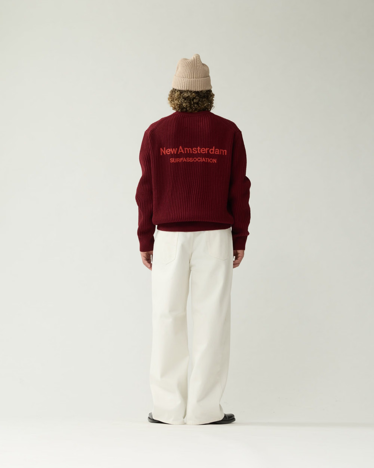 New Amsterdam Surf Association - Knitted sweater burgundy