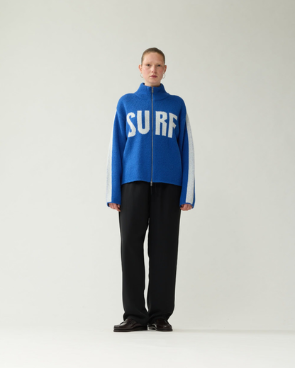 New Amsterdam Surf Association - Surf Zip sweater cobalt
