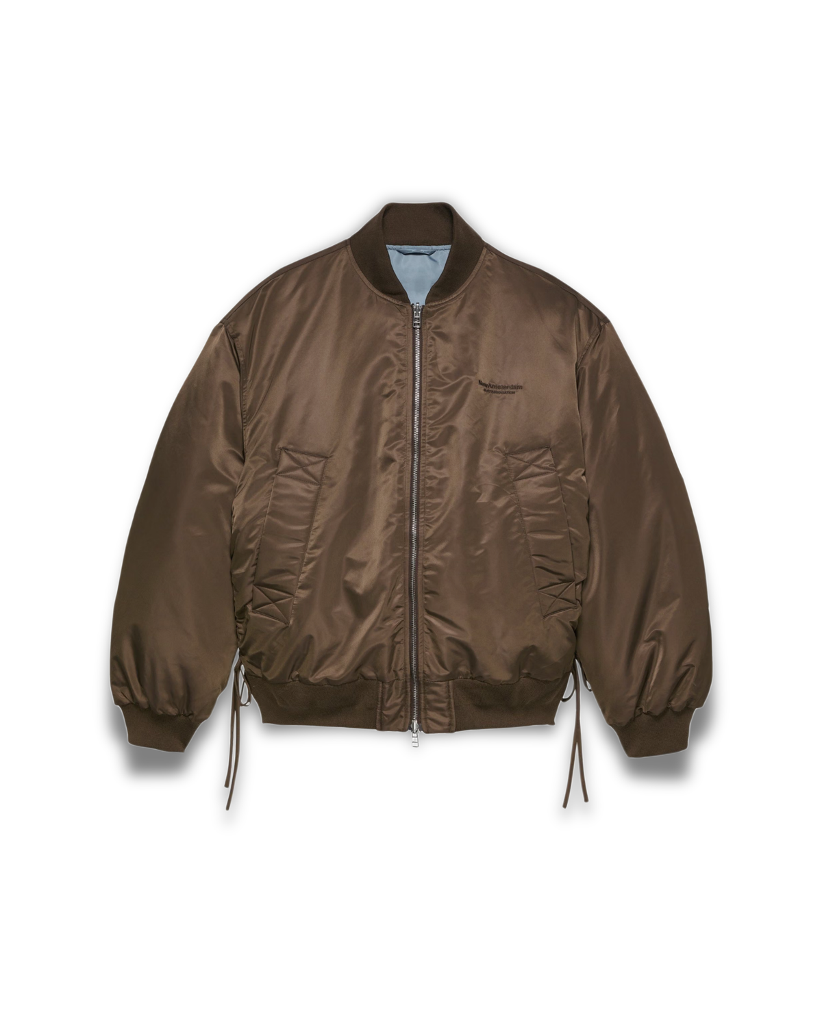 New Amsterdam Surf Association - Reversible Bomber jacket brown/sea blue