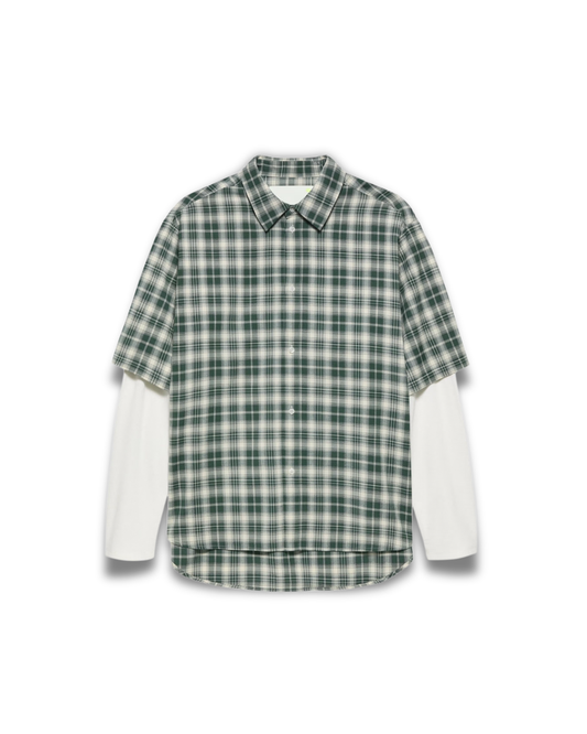 New Amsterdam Surf Association - Double Layer shirt green/white check
