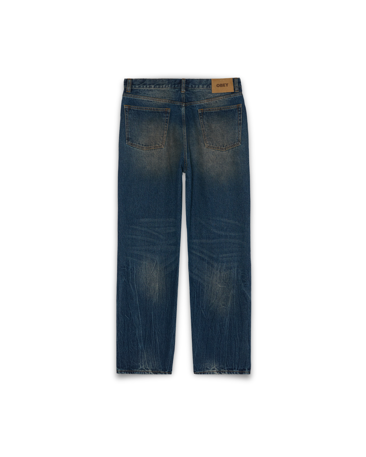 Obey Clothing - Classic Baggy denim pants oil stained