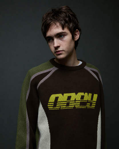 Obey Clothing - Estadio sweater brown multi