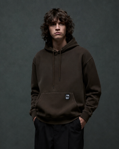 Obey Clothing - Post hoodie dusty black olive