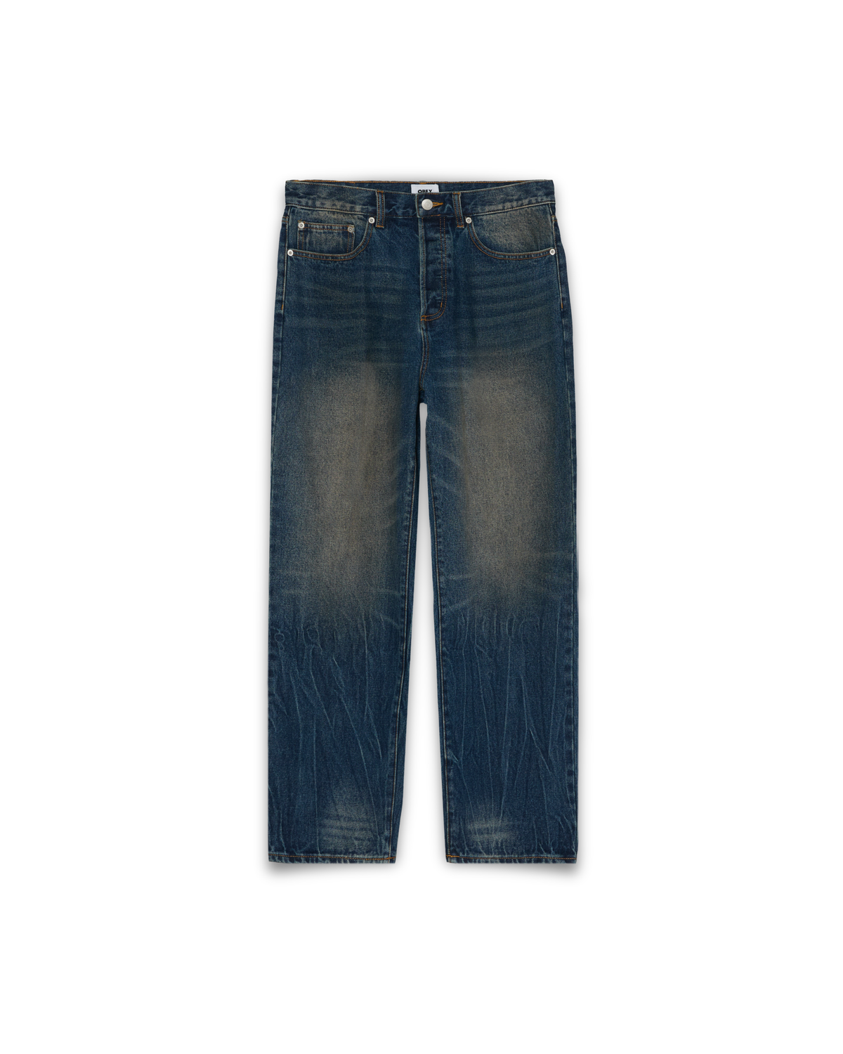 Obey Clothing - Classic Baggy denim pants oil stained