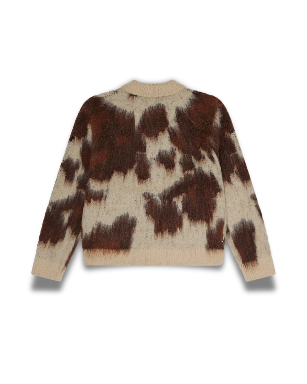 Obey Clothing - Cow Pattern zip sweater multi cow