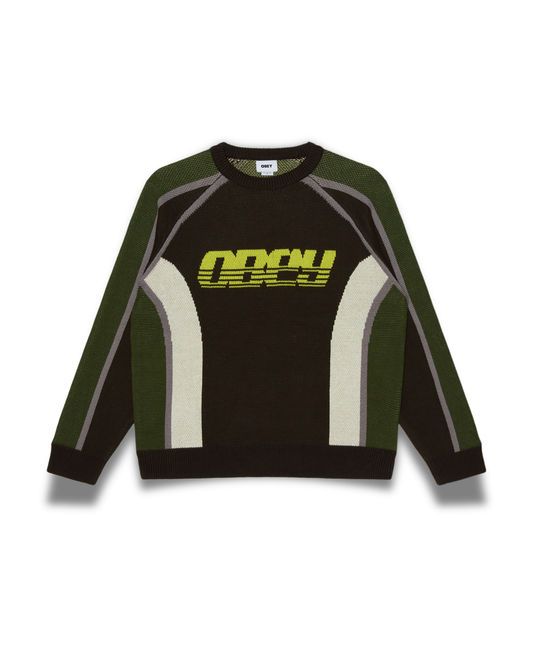 Obey Clothing - Estadio sweater brown multi