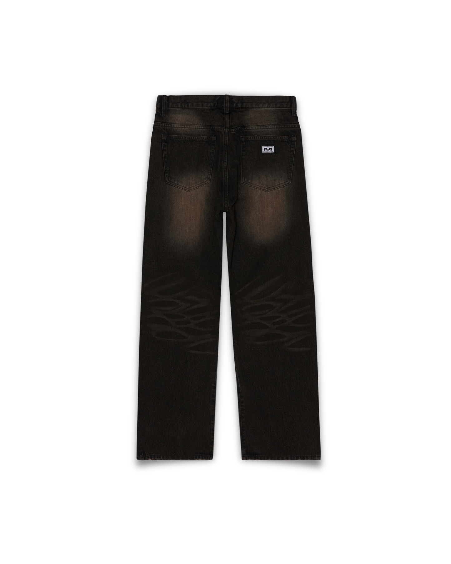 Obey Clothing - Studded Boxcar pants denim black rust
