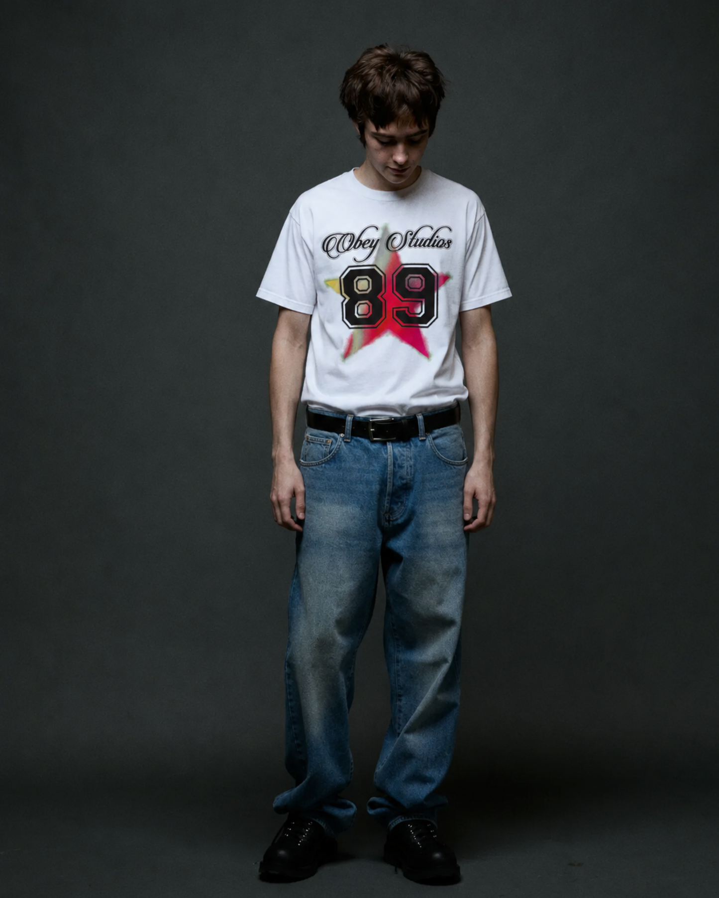 Obey Clothing - Varsity Star tee white
