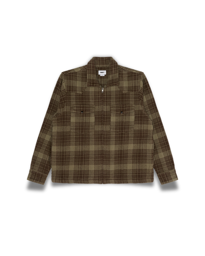 Obey Clothing - Willie zip shirt jacket turkish coffee
