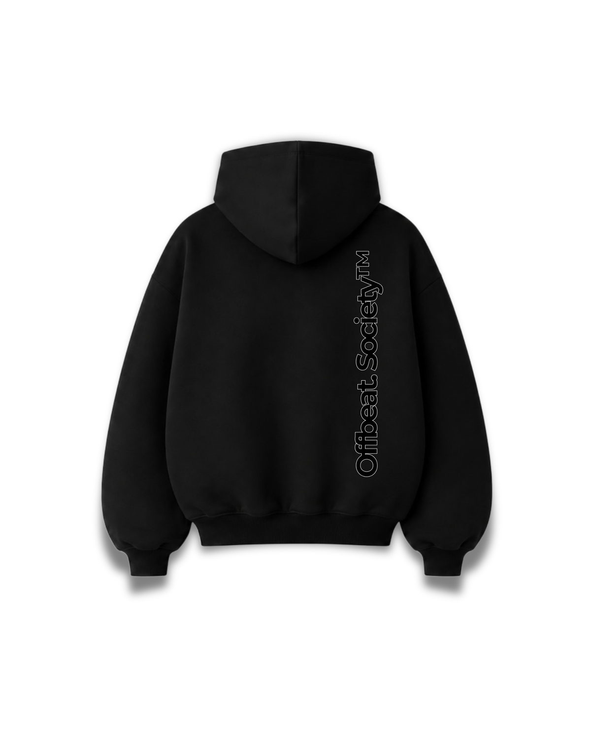 Offbeat. Society - BigLogo hoodie extra black