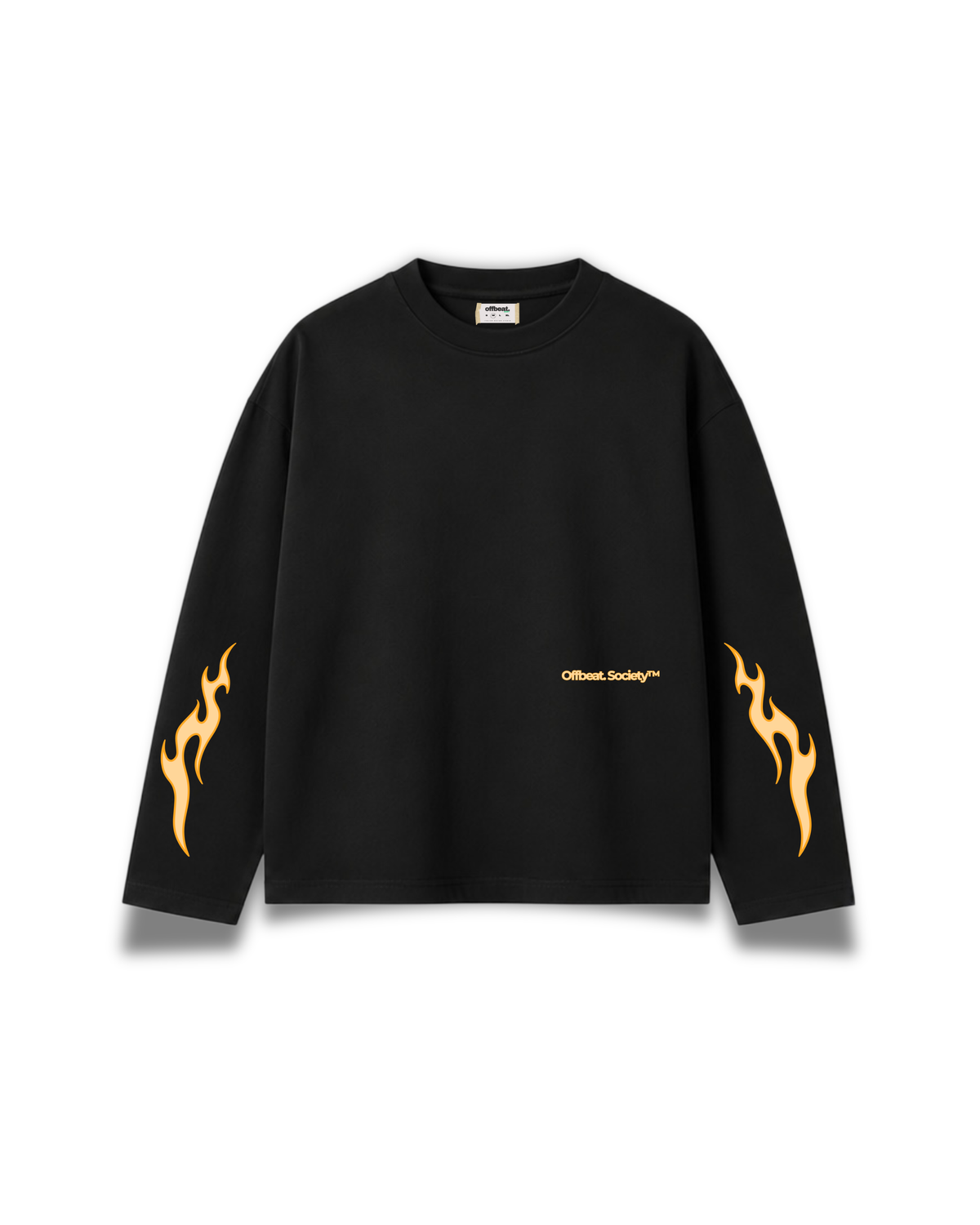 Offbeat. Society - Flame L/S black