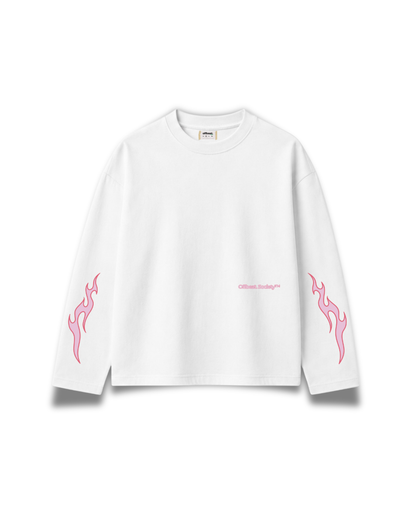 Offbeat. Society - Flame L/S white