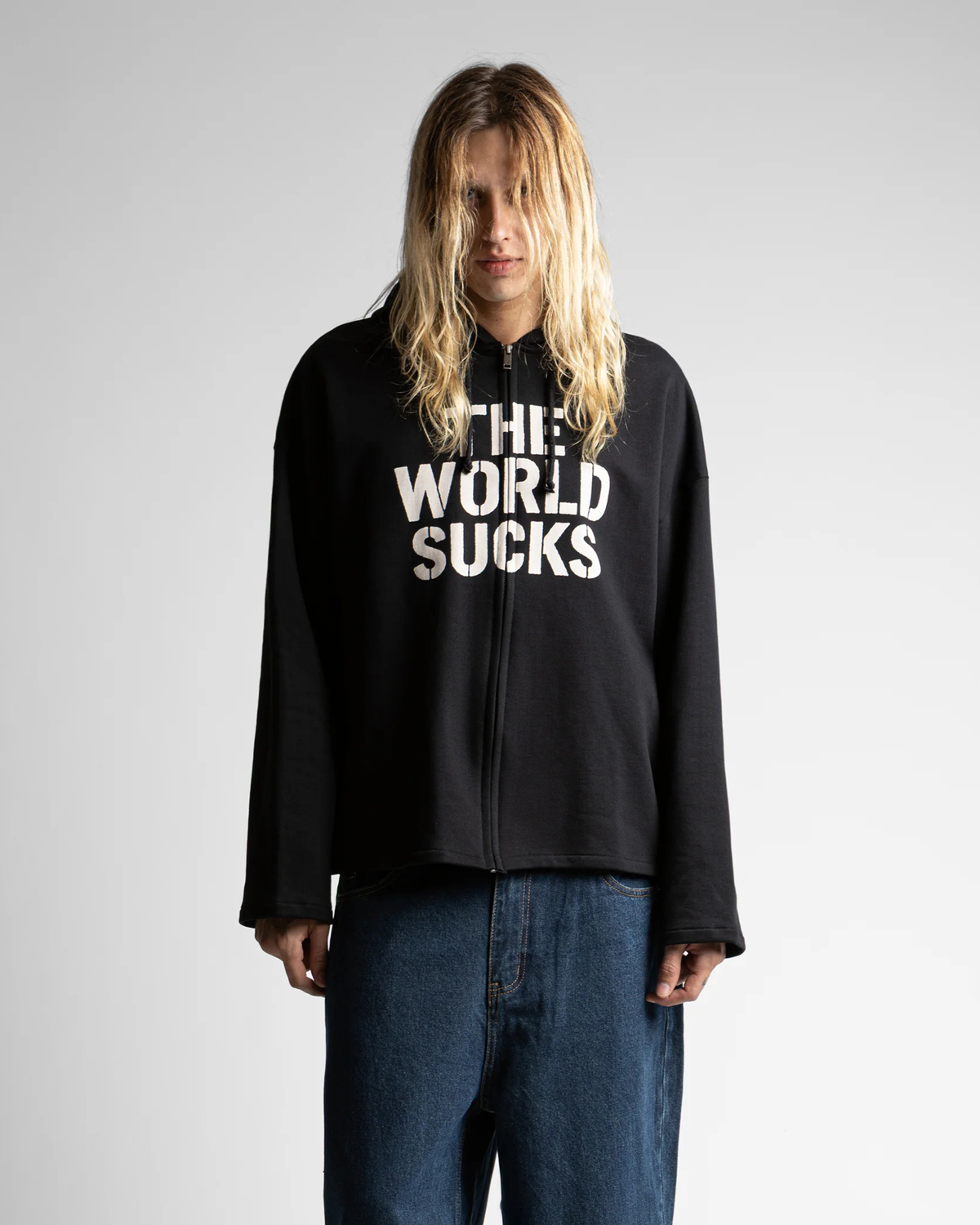 Wasted Paris - World Sucks zip hoodie black