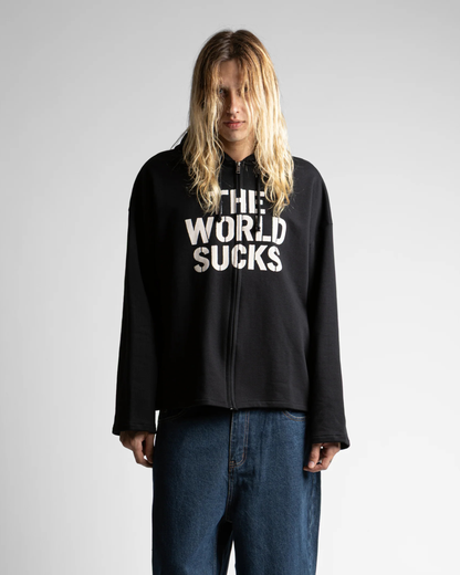 Wasted Paris - World Sucks zip hoodie black